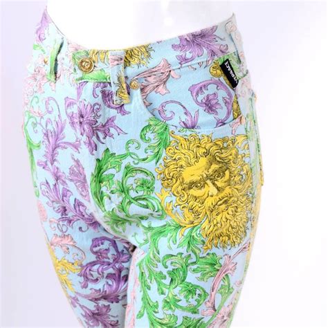 vintage women versace jean couture silk pants|vintage Versace pants sale.